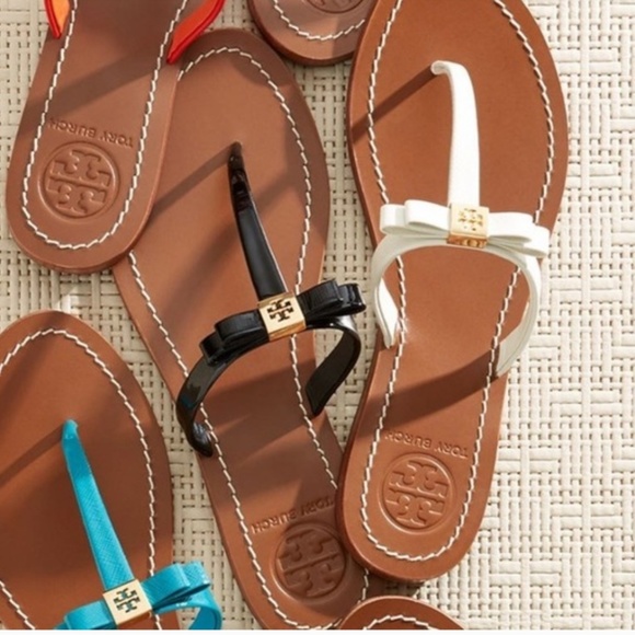 Tory Burch Shoes - Tory Burch Flat Leighanne Mettalic Saffiano size 7